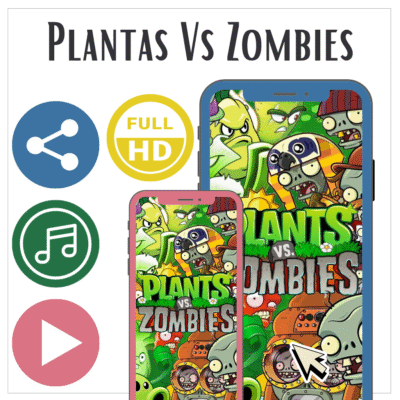 Video invitación de Plantas Vs Zombies
