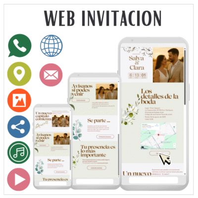 Web Invitacion 100% personalizada